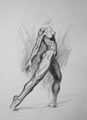 Michael Hensley Drawings, Female Form 118